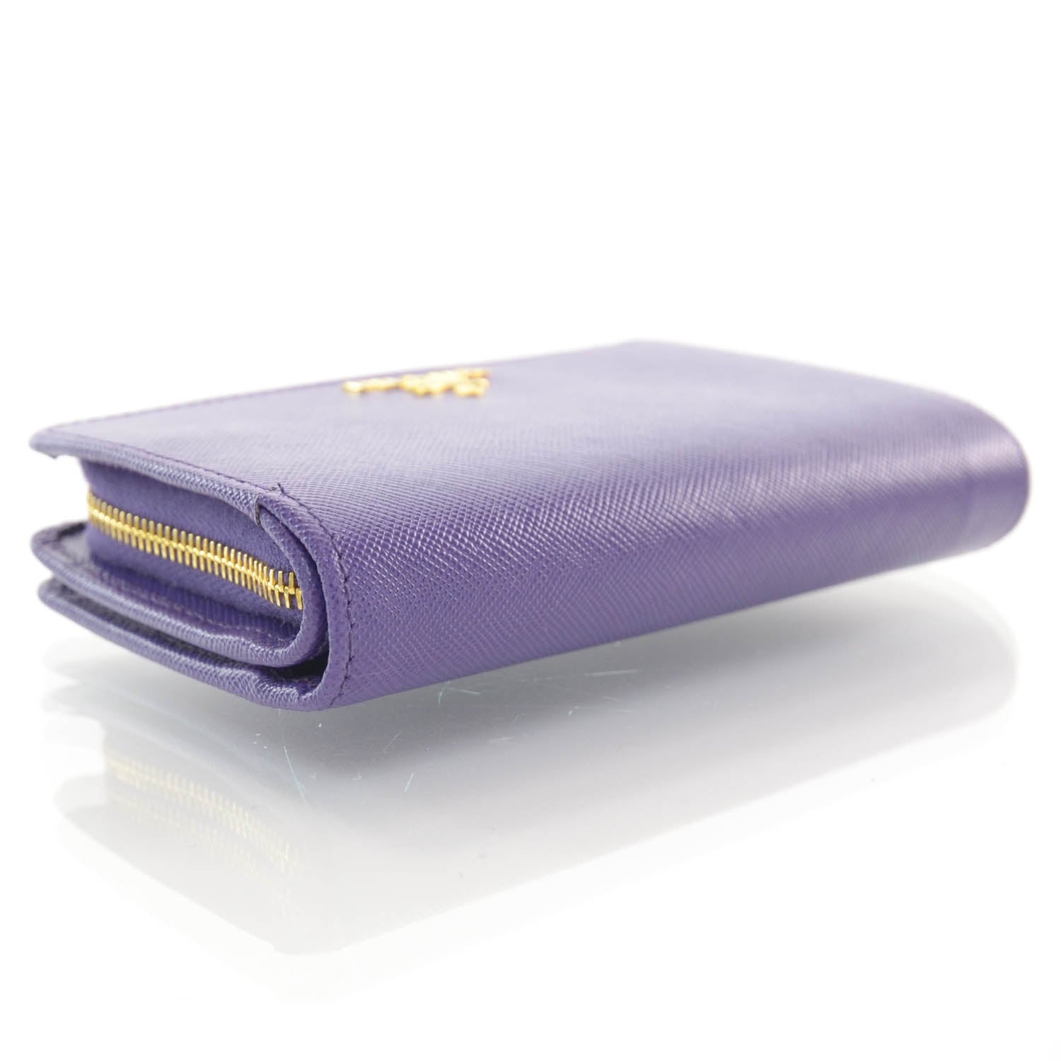 Prada Saffiano Compact Wallet Viola 4 of 8
