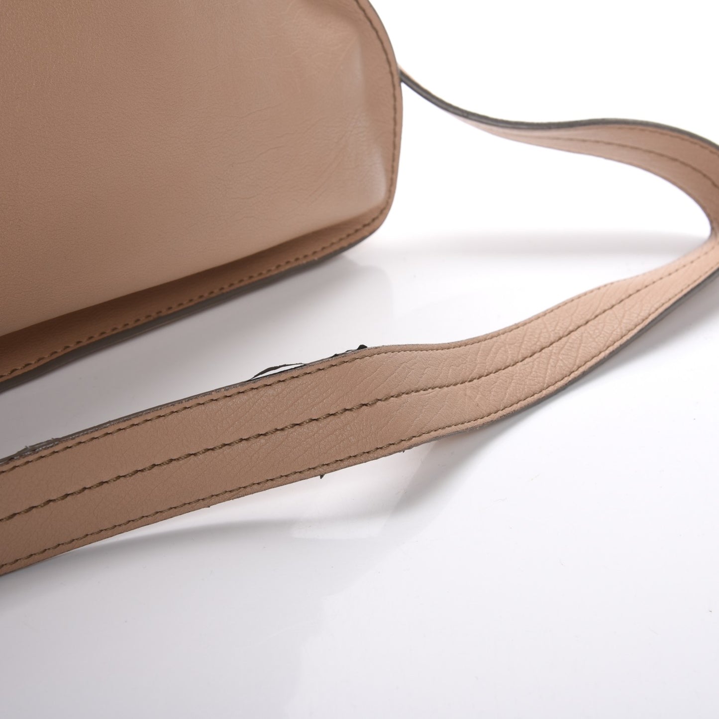 Calfskin Medium Marcie Nude Satchel Natural