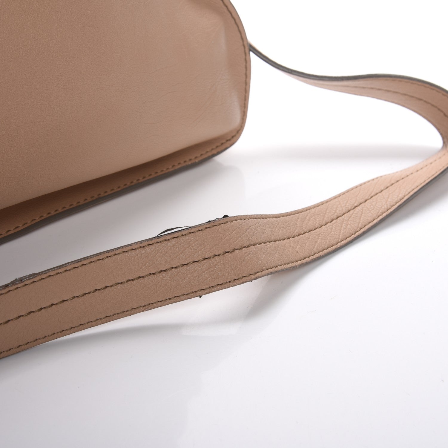 Chloe Calfskin Medium Marcie Nude Satchel Natural 9 of 9