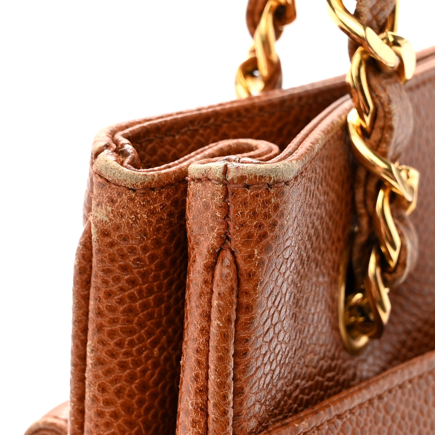 Chanel Caviar Flap Shoulder Bag Brown 13 of 15