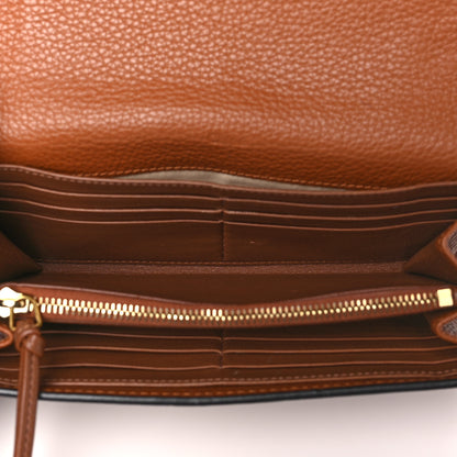 Chloe Calfskin Marcie Continental Flap Wallet Tan 5 of 8