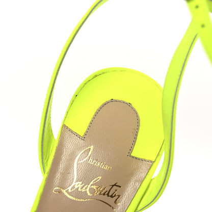 Christian Louboutin PVC Fluo Mat Spikaqueen 100 Pumps 37.5 Version Yellow Fluo 11 of 13