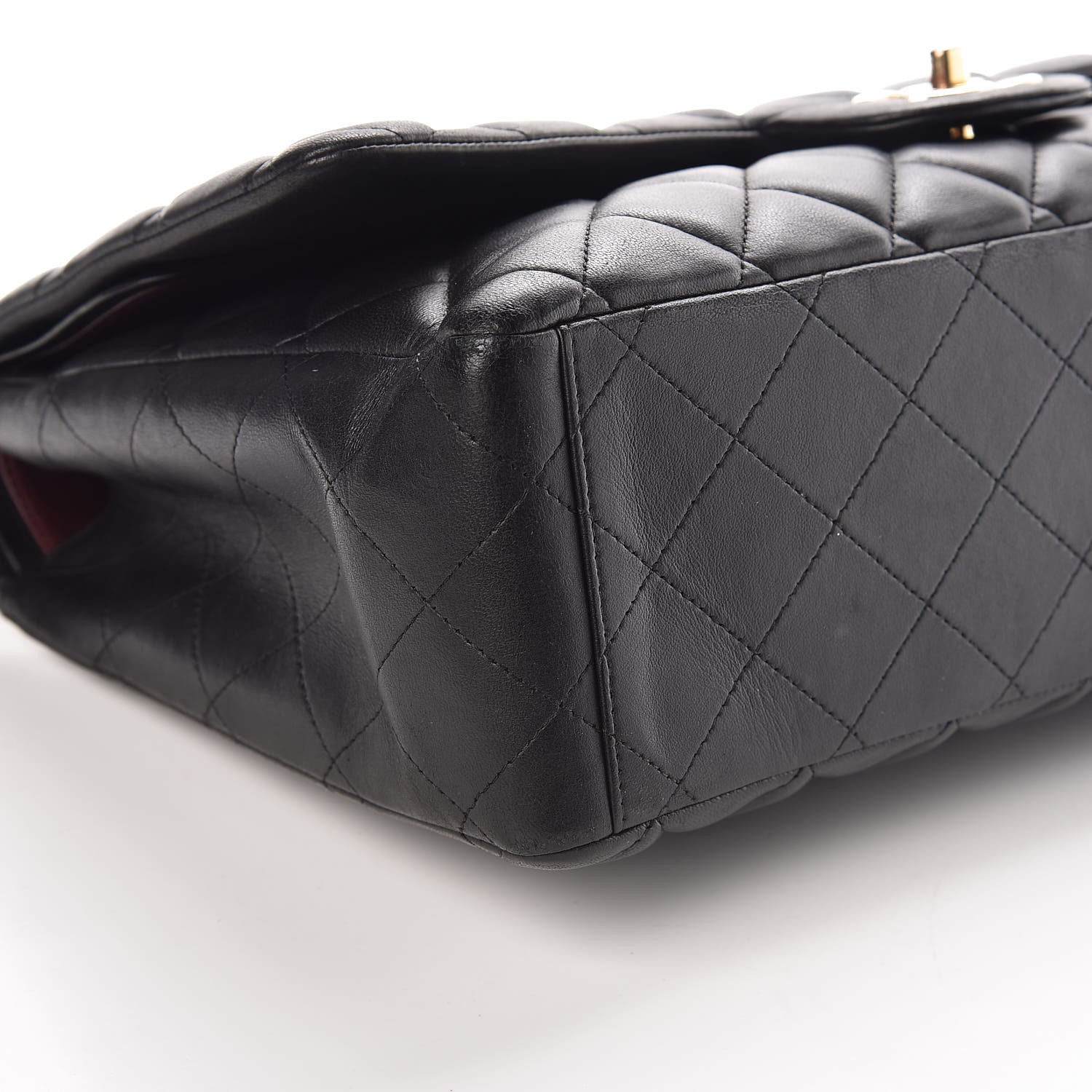 Chanel Lambskin Quilted Maxi Double Flap Black 18 of 19