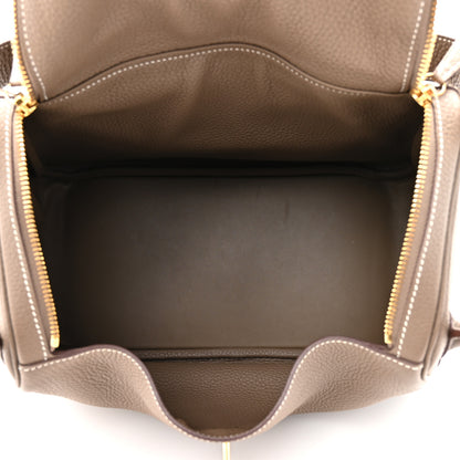 Hermes Taurillon Clemence Lindy 30 Etoupe 5 of 10