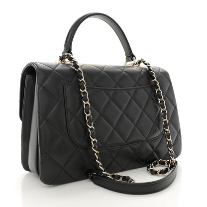 Chanel Lambskin Quilted Medium Trendy CC Flap Dual Handle Bag Black 3 of 11