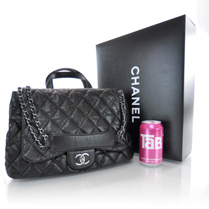 Chanel Lambskin Quilted 3 Maxi Flap Bag Black 3 of 10