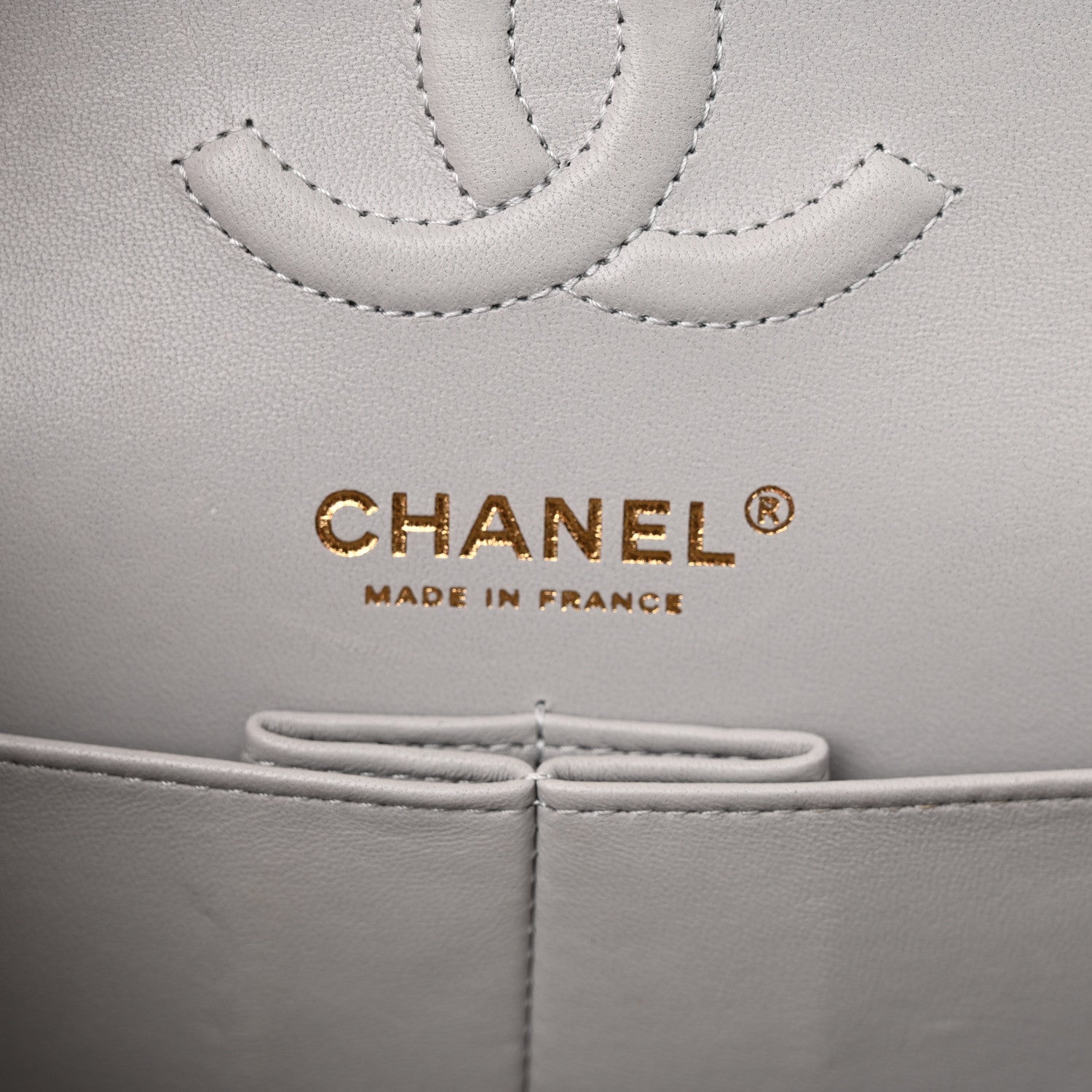 Chanel Caviar Quilted Small Double Flap Grey 6 of 11