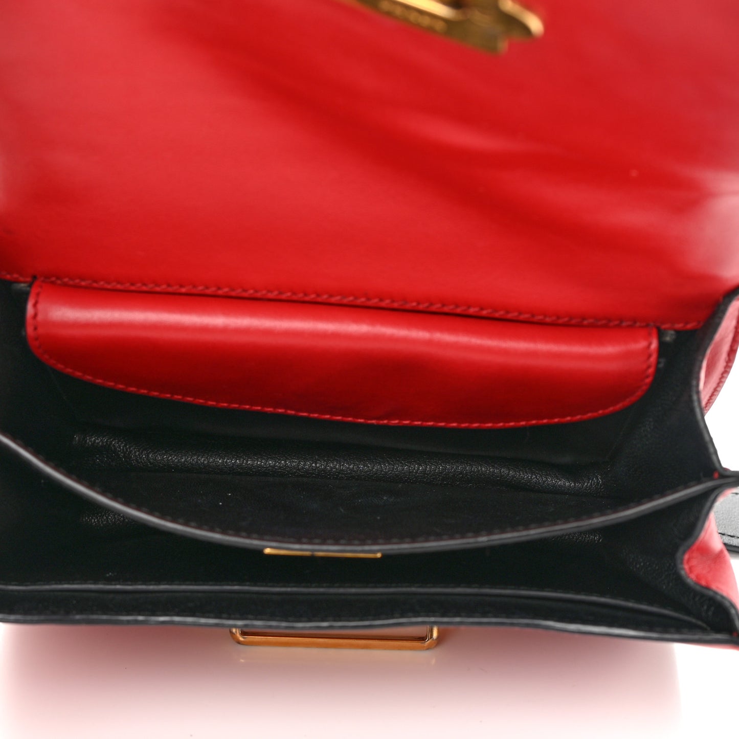 City Calfskin Saffiano Cahier Bag Fuoco Black