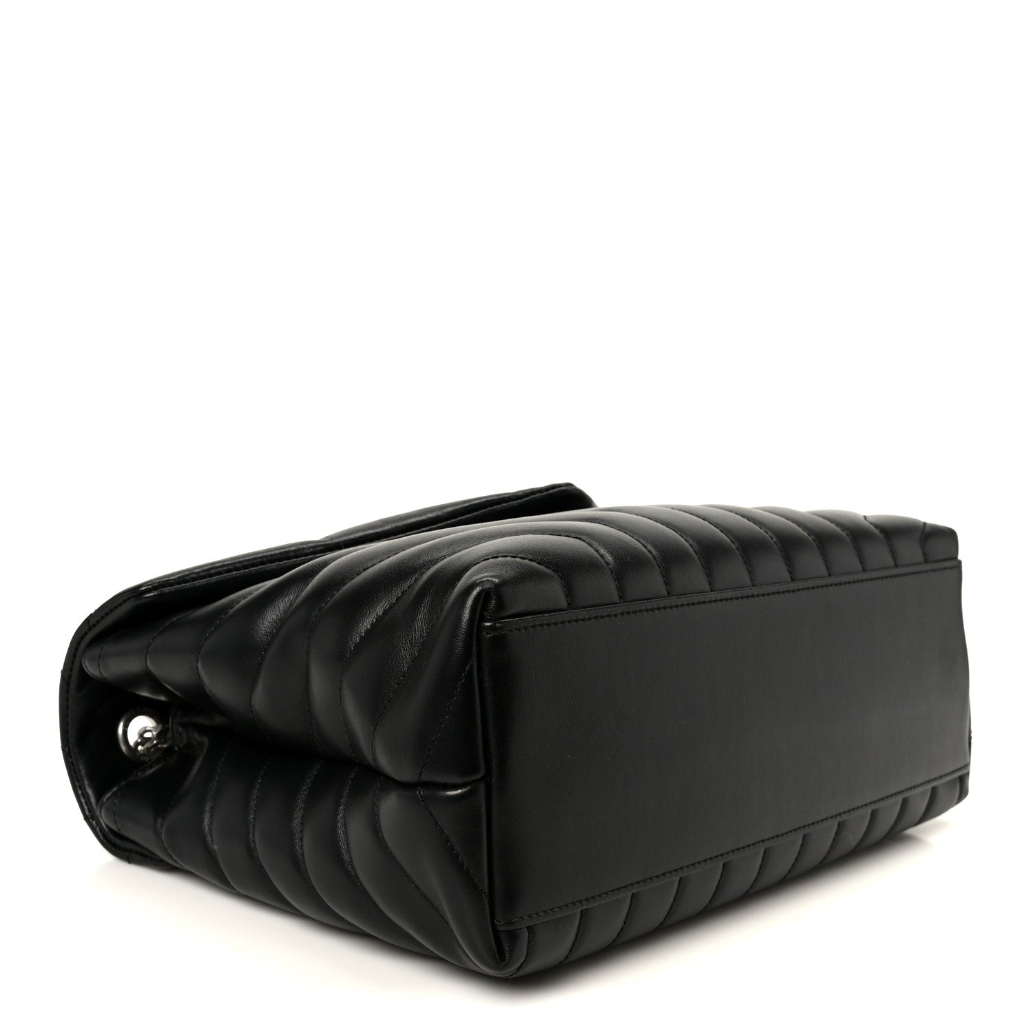 Saint Laurent Calfskin Y Quilted Monogram Medium Loulou Chain Satchel Black 3 of 10