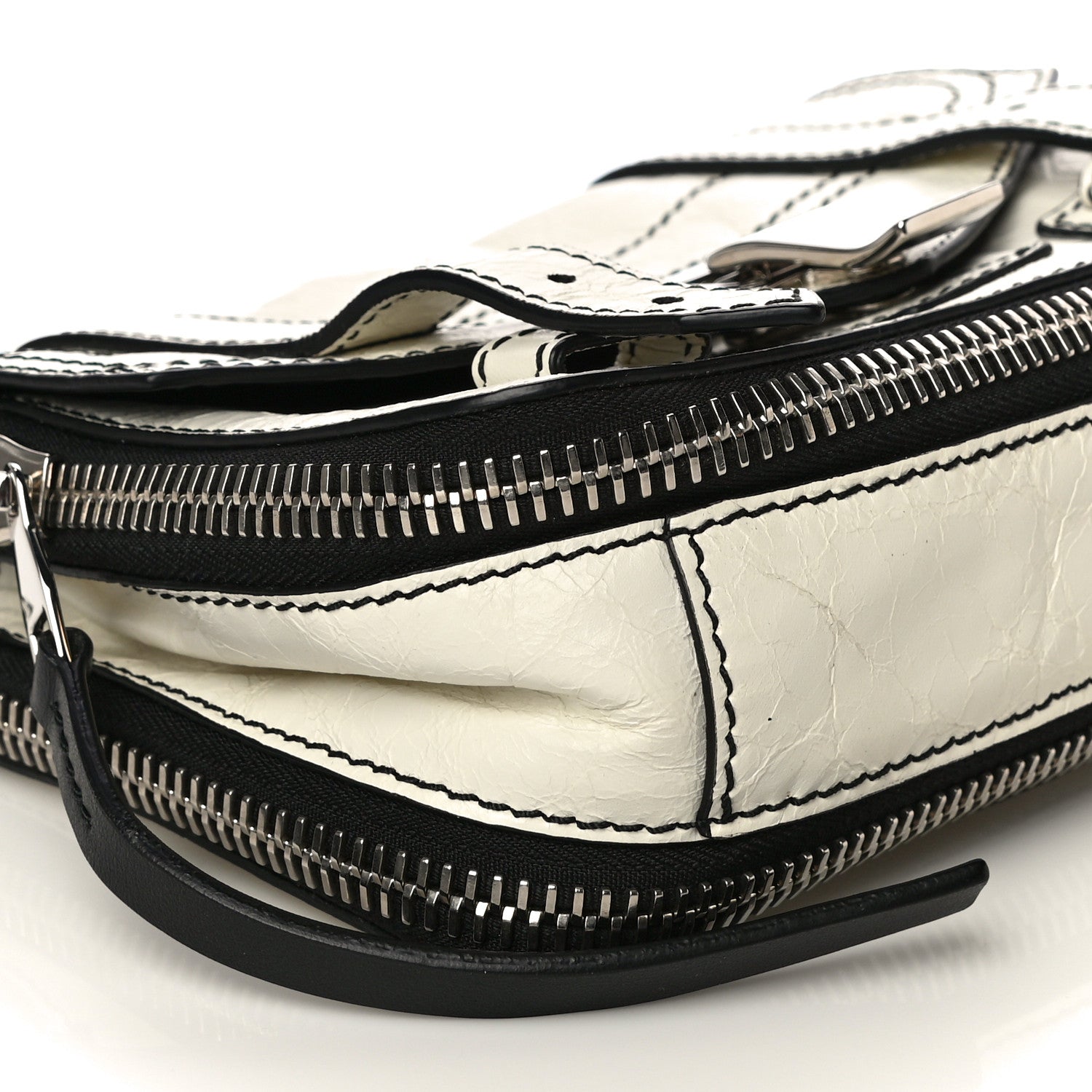 Proenza Schouler Crinkled Calfskin PS1 Mini Zip Crossbody White 9 of 17
