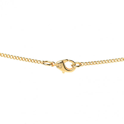 Chanel Metal CC Paris Button Necklace Gold 5 of 6