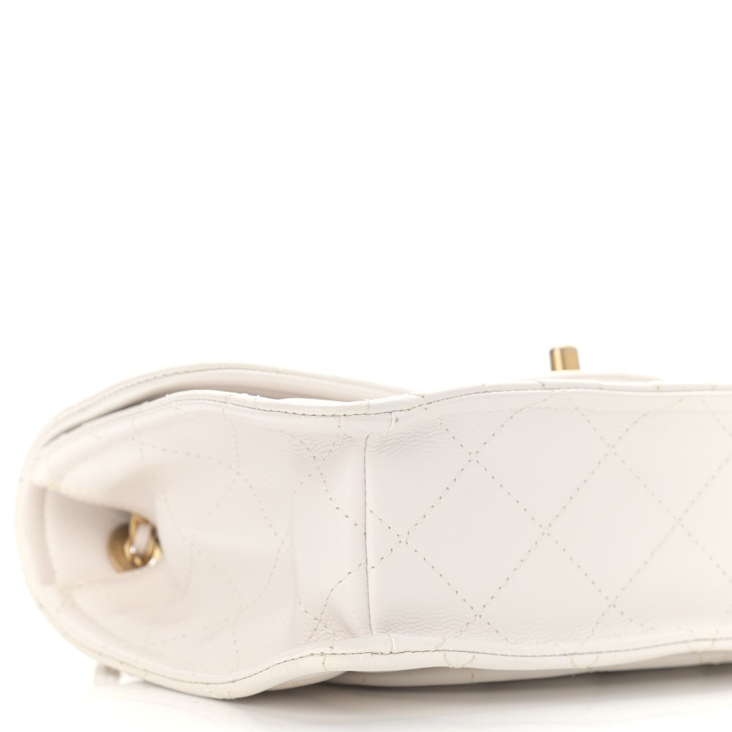 Chanel Caviar Quilted Medium Sweet Classic Flap White 9 of 10