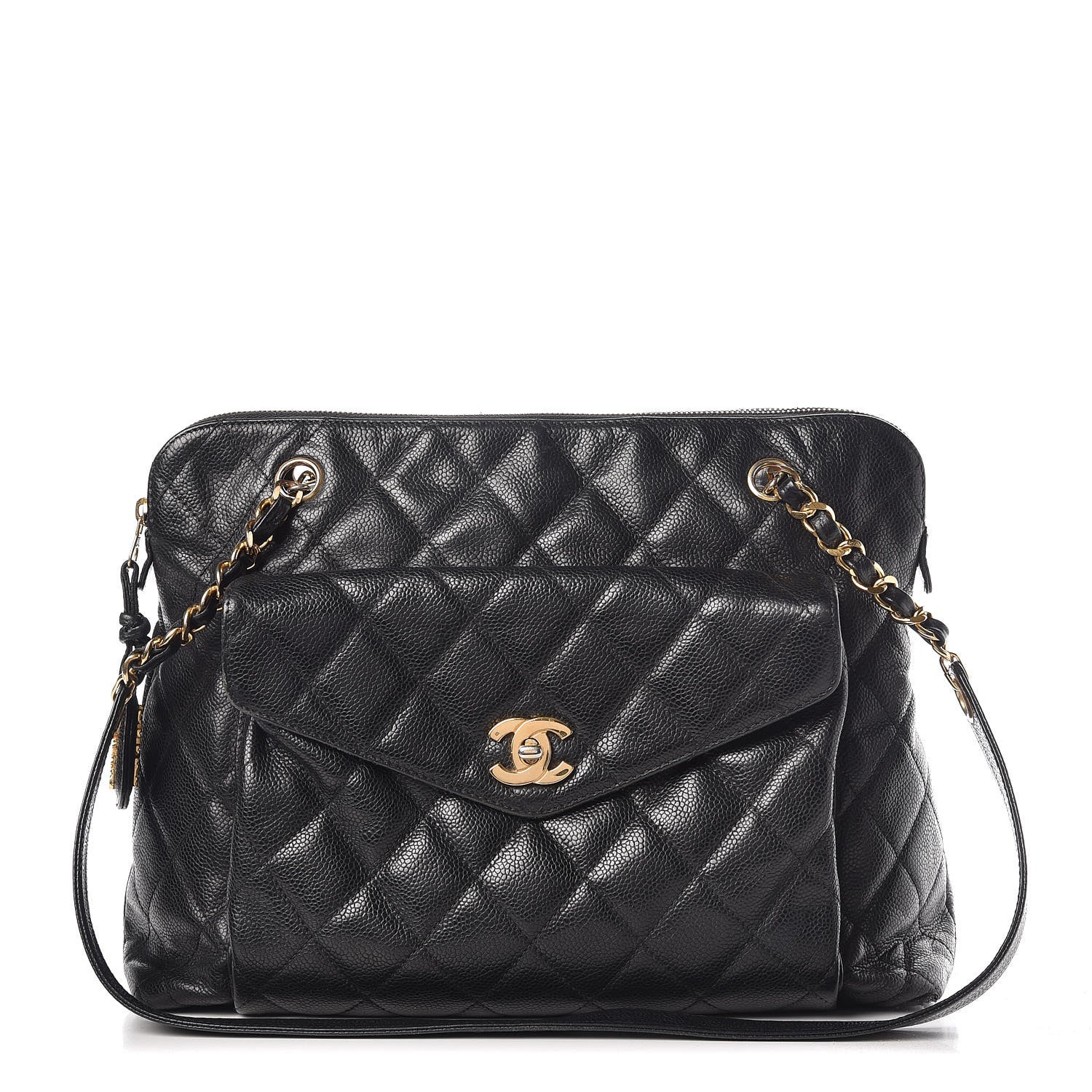 Chanel Caviar Quilted Flap Shoulder Bag Black 1 of 11