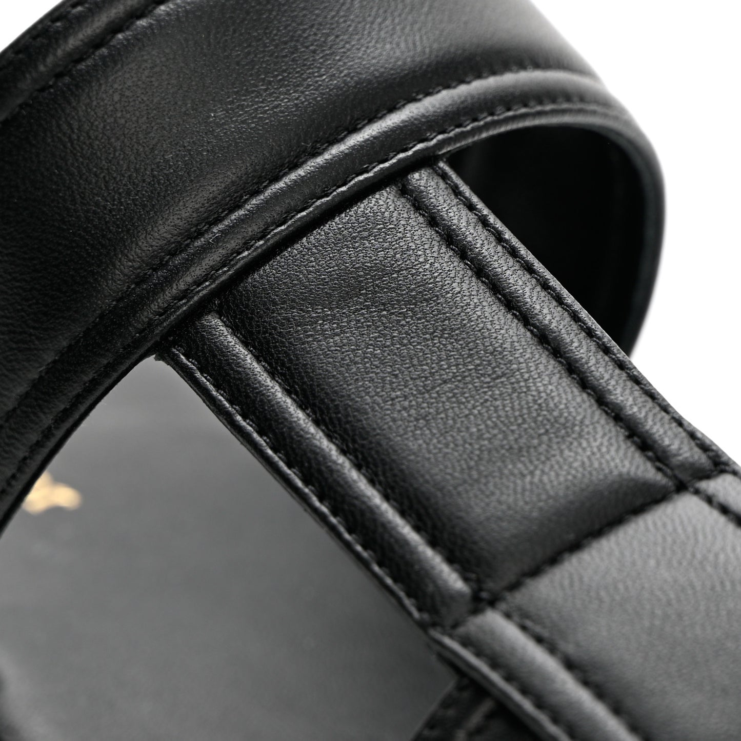 Lambskin Dior Ocean Flat Slingback Sandals 36 Black