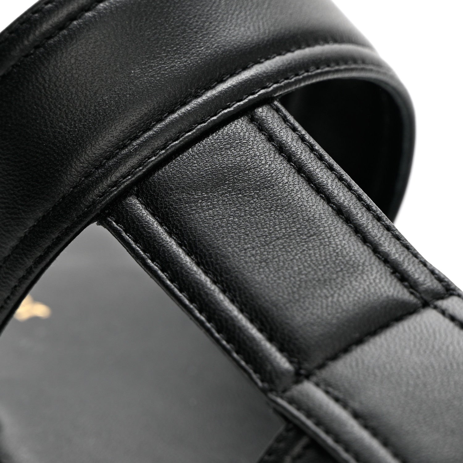 Christian Dior Lambskin Dior Ocean Flat Slingback Sandals 36 Black 10 of 11