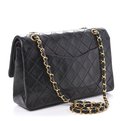 Chanel Lambskin Quilted Medium Double Flap Black 3 of 13