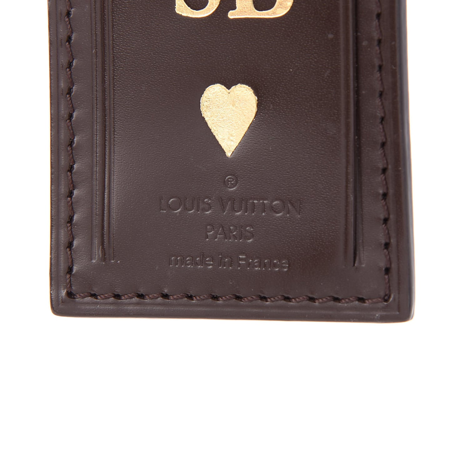 Calfskin Luggage Tag Ebene