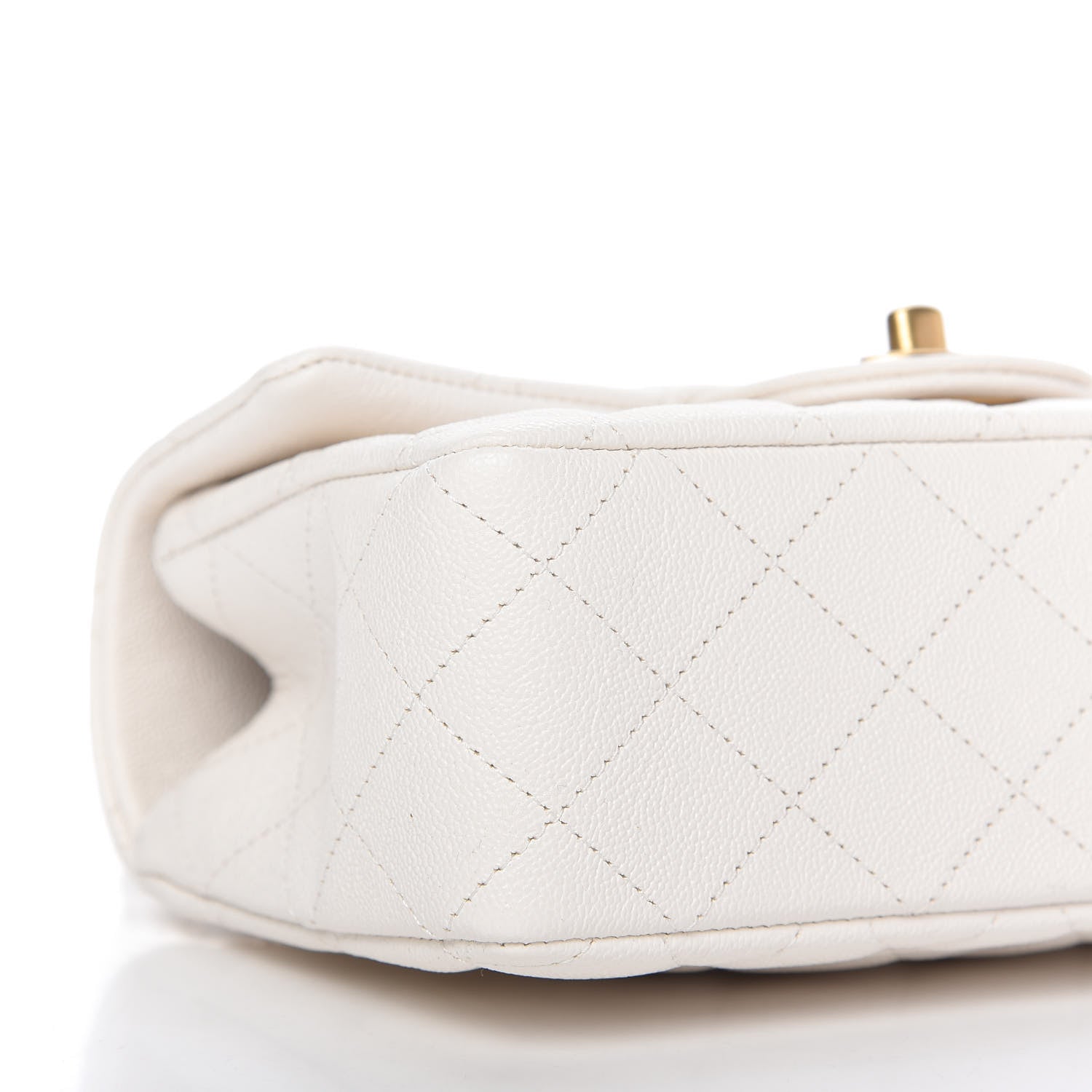 Chanel Caviar Quilted Mini Top Handle Rectangular Flap White 6 of 10