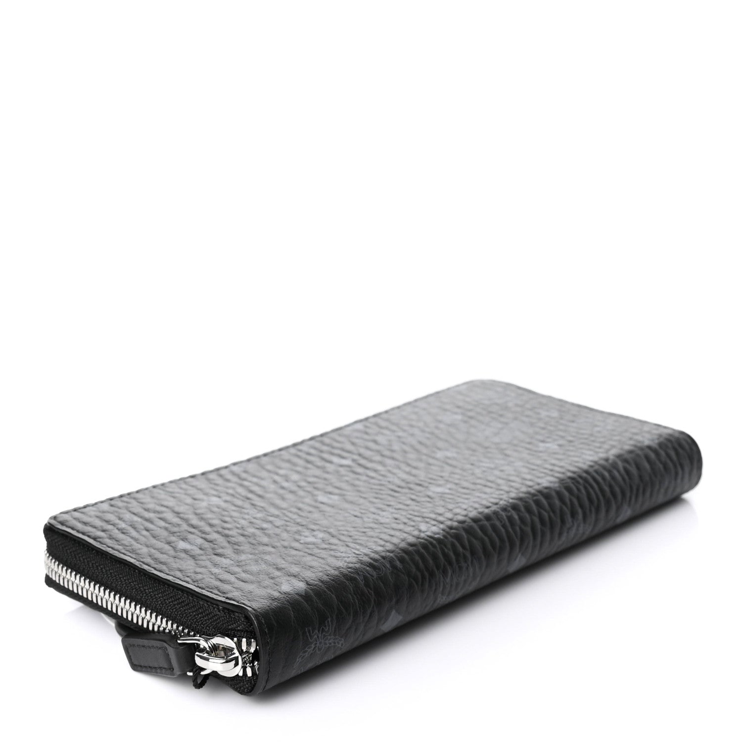 MCM Visetos Large Zip Around Wallet Black 4 of 8