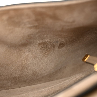 Christian Dior Grained Calfskin Saddle Bag With Strap Warm Taupe 11 of 13