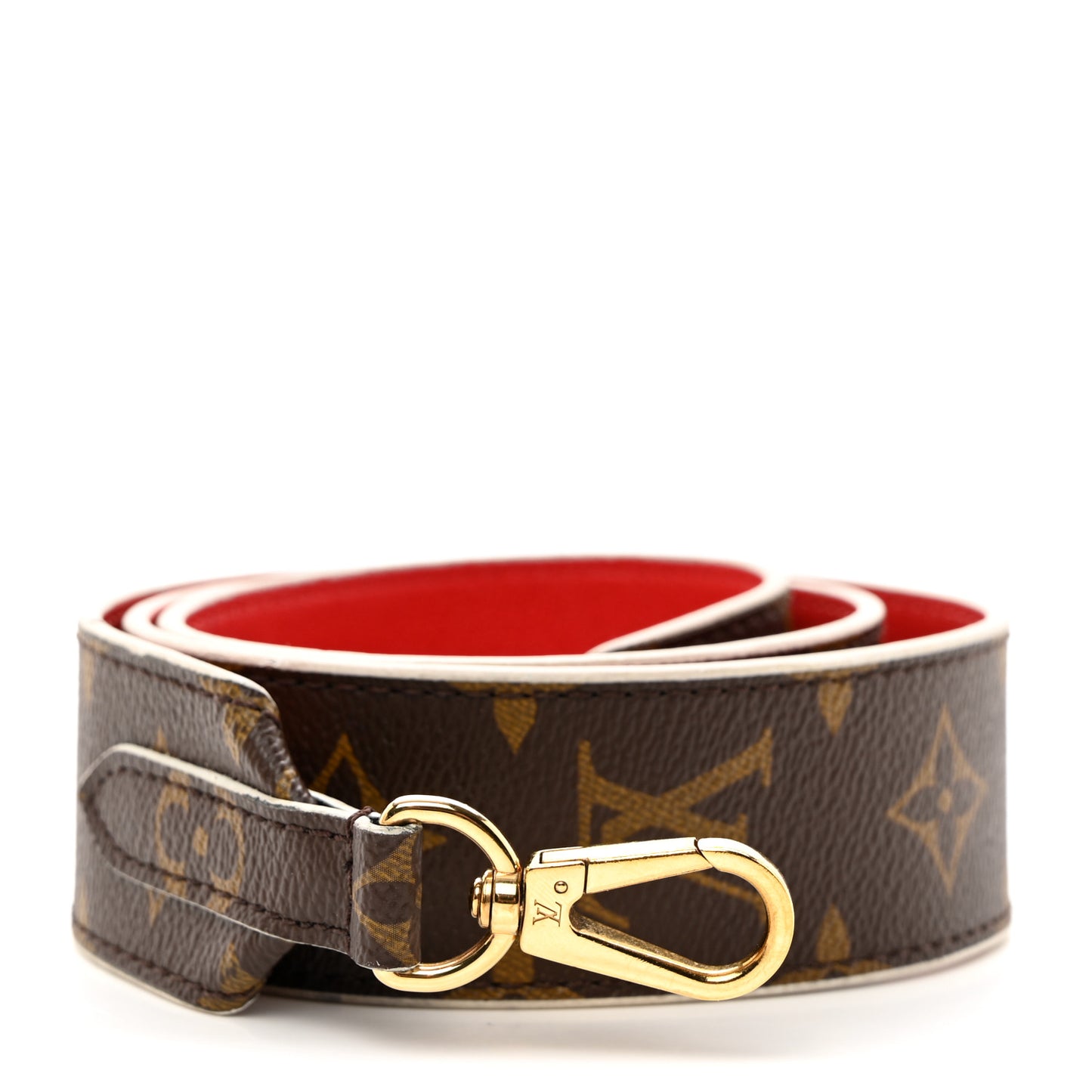 Monogram Bandouliere Shoulder Strap Red