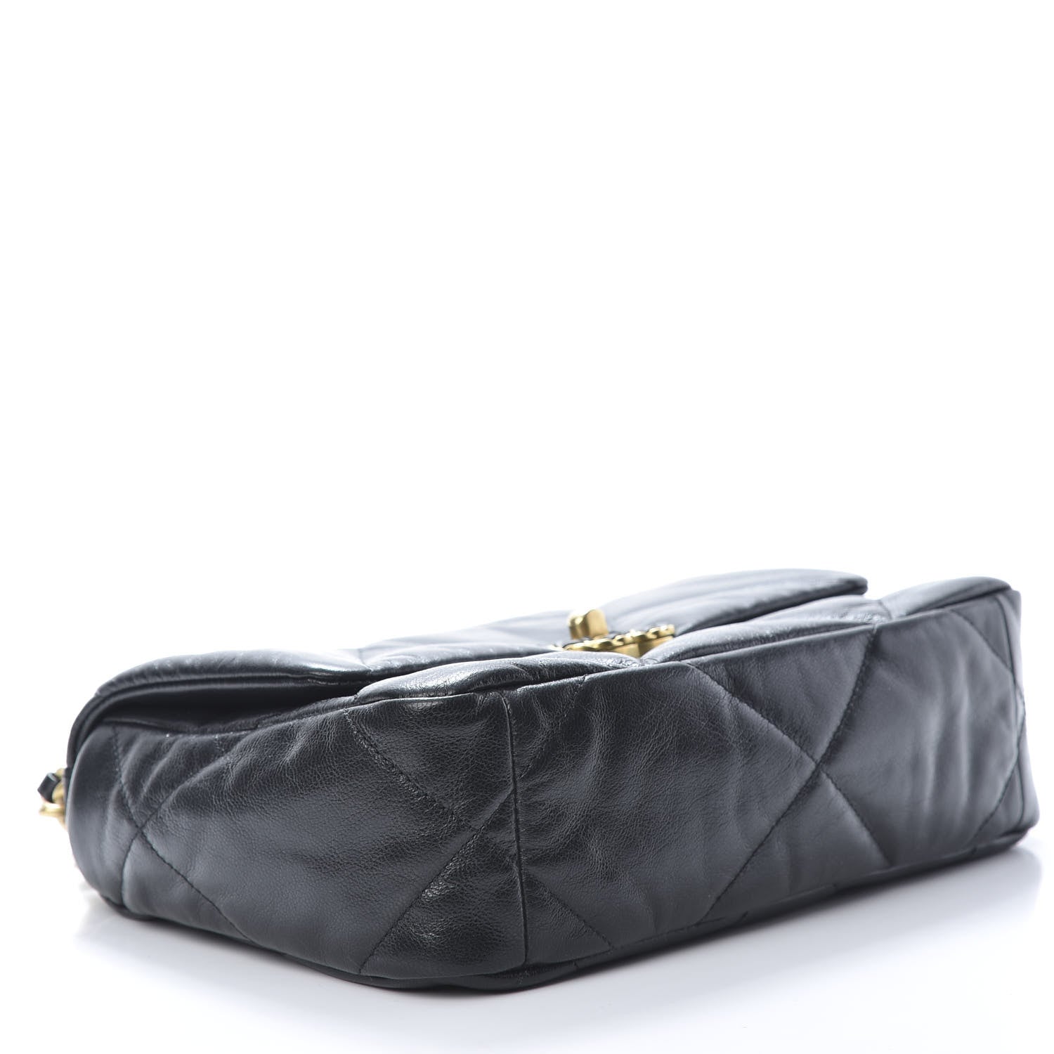Chanel Goatskin Quilted Medium 19 Flap Black 4 of 11