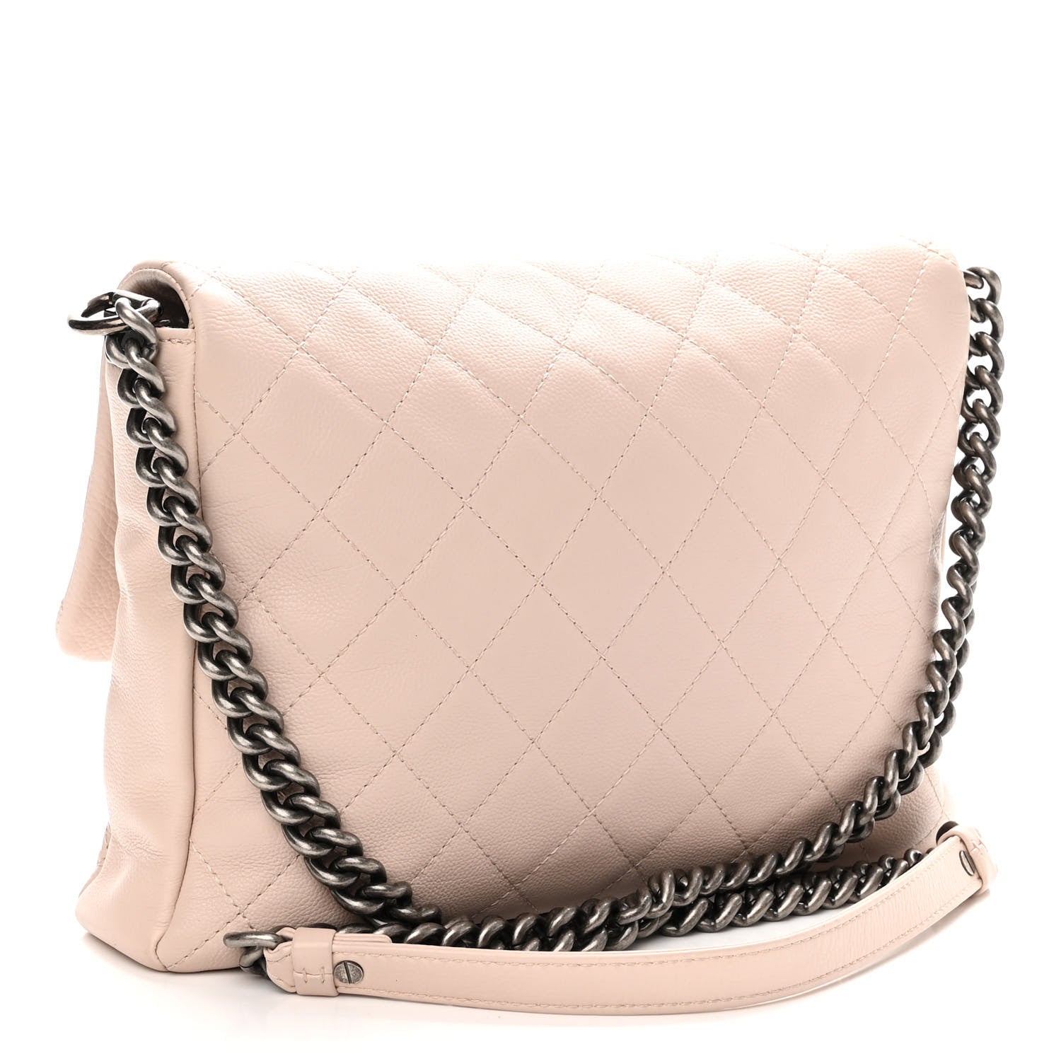 Chanel Calfskin Quilted Couture Messenger Light Pink 3 of 10