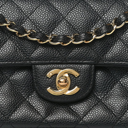 Chanel Caviar Quilted East West Flap Black 8 of 11
