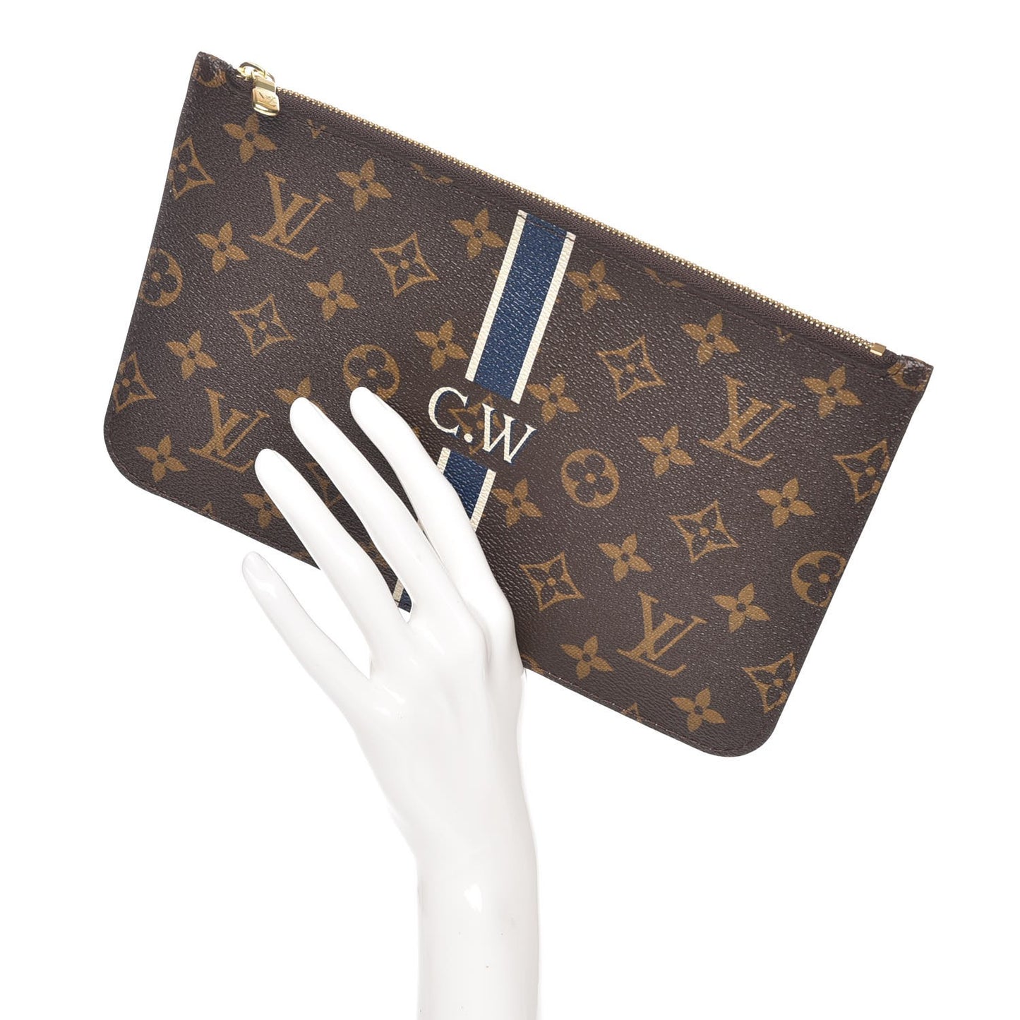 Monogram My LV Heritage Neverfull MM GM Pochette Blue Marine White