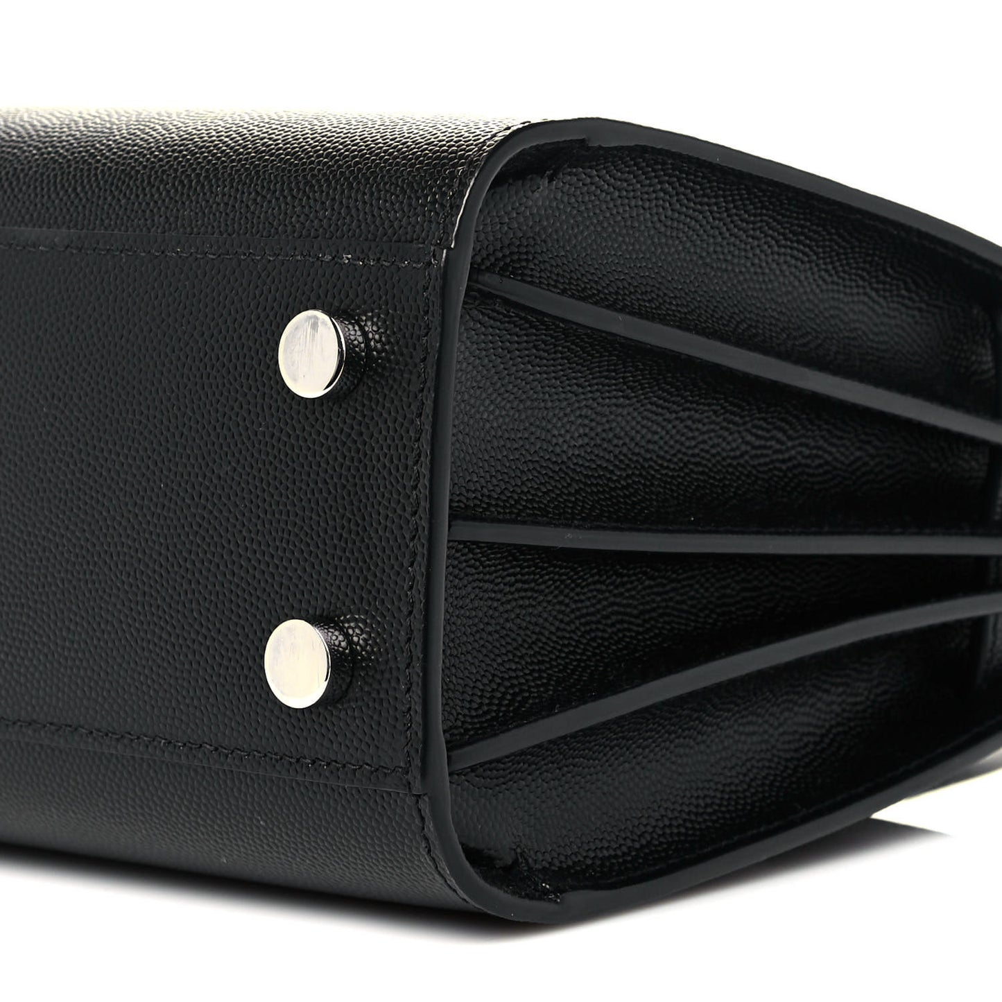 Grained Calfskin Nano Sac De Jour Black