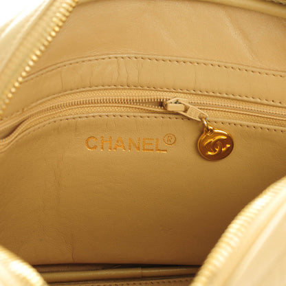 Chanel Lambskin Quilted Camera Case Beige 6 of 7