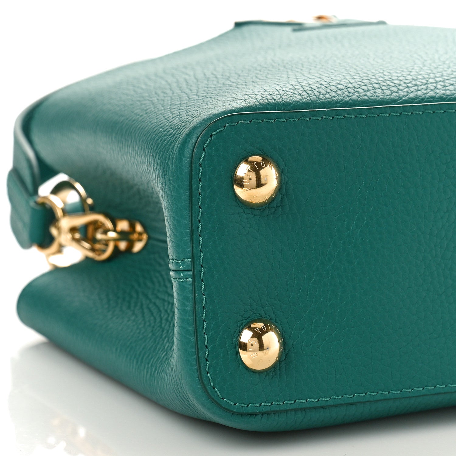 Louis Vuitton Taurillon Capucines BB Emerald 7 of 8