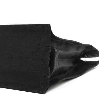 Saint Laurent Linen Calfskin Rive Gauche North South Tote White Black 10 of 12