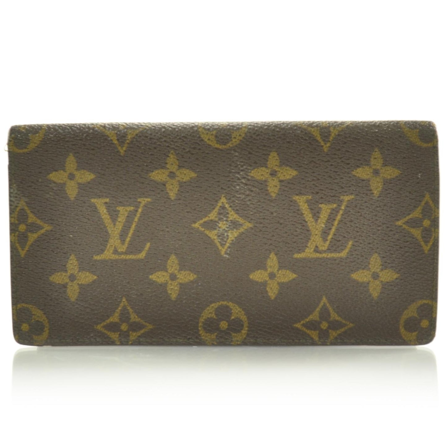 Monogram Checkbook Holder Wallet