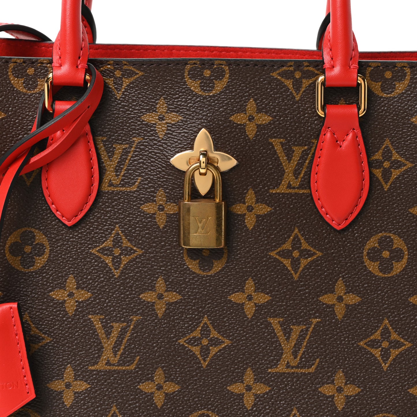 Monogram Flower Tote Coquelicot