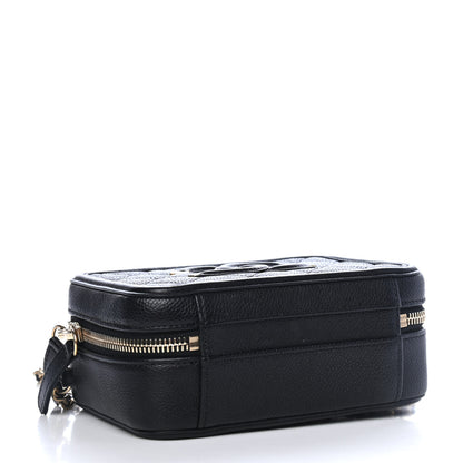 Chanel Caviar Quilted Small CC Filigree Vanity Case Black 3 of 4