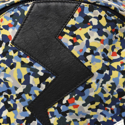 Fendi Nylon Vitello Elite Flamingo Granite Lightning Monster Eyes Backpack Multicolor Lavagna 9 of 9