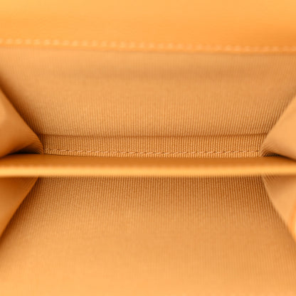 Chanel Caviar Quilted Flap Card Holder Wallet Yellow 5 of 12