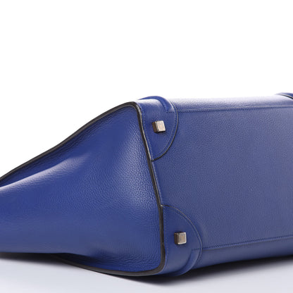 Celine Drummed Calfskin Mini Luggage Indigo 9 of 21