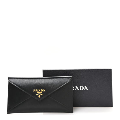 Prada Vitello Move Envelope Wallet Black 9 of 9