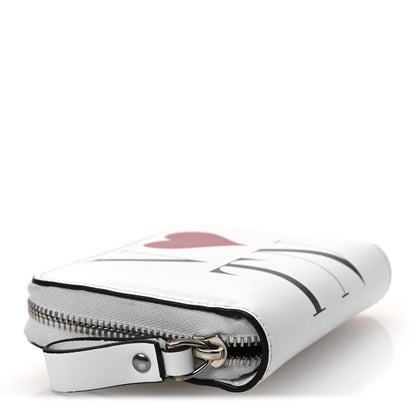Valentino Garavani Calfskin VLTN Print Wallet Crossbody Bag White 4 of 10