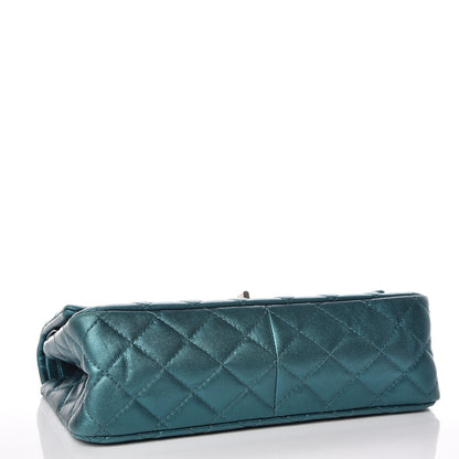 Chanel Metallic Calfskin Quilted 2.55 Reissue 226 Flap Turquoise 4 of 23