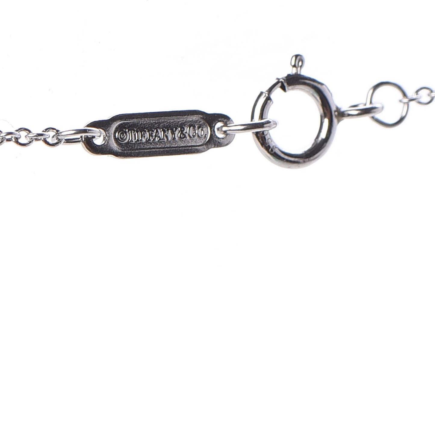 Platinum Diamond Small Heart Lock Pendant Necklace