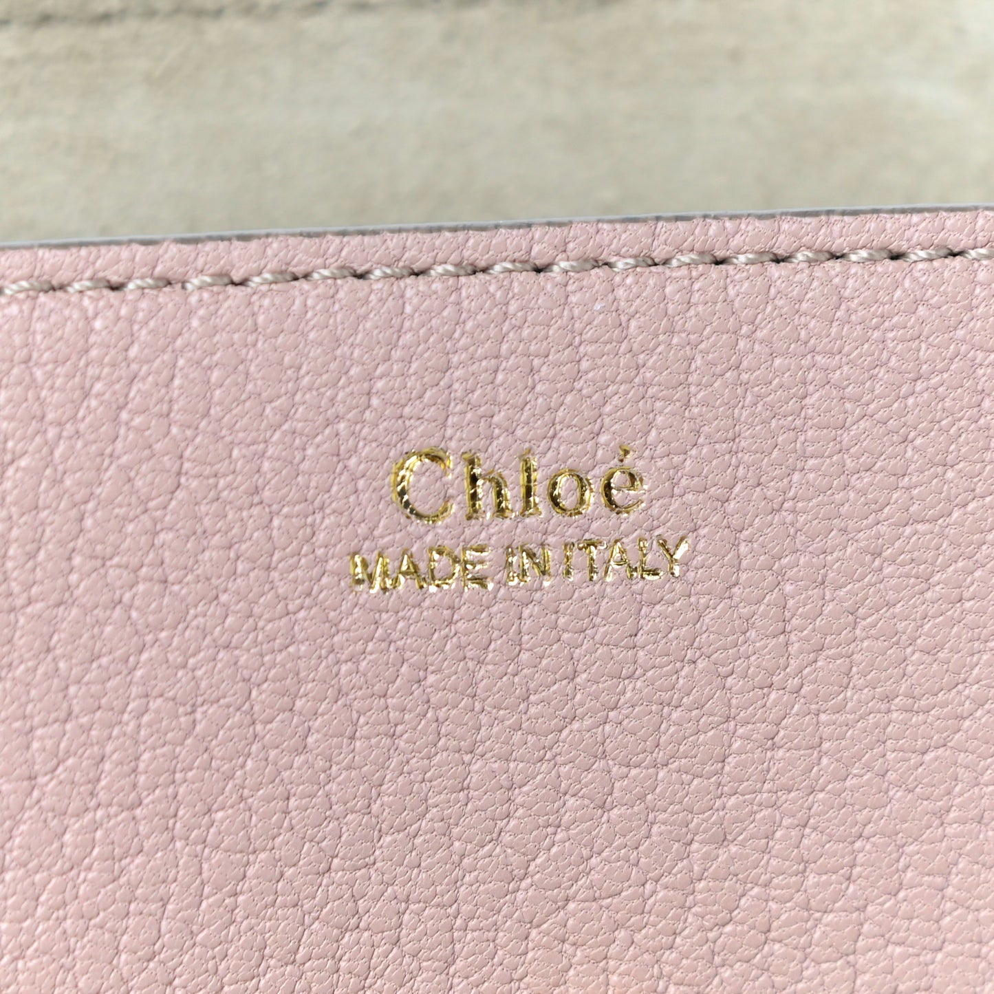 Grained Lambskin Mini Drew Shoulder Bag Cement Pink