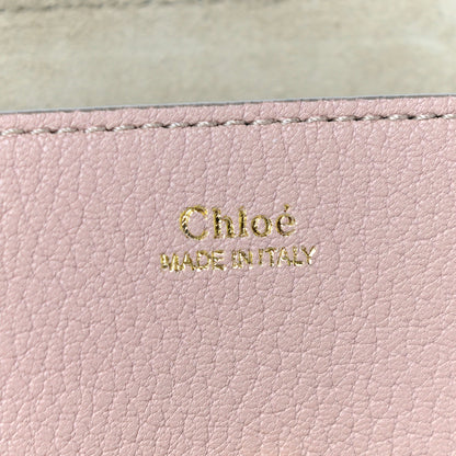 Chloe Grained Lambskin Mini Drew Shoulder Bag Cement Pink 6 of 14