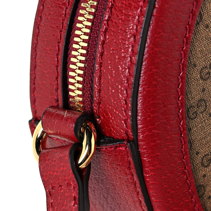 Gucci X DORAEMON Mini Vintage GG Supreme Monogram Mini Round Shoulder Bag Beige Cherry Red 16 of 17