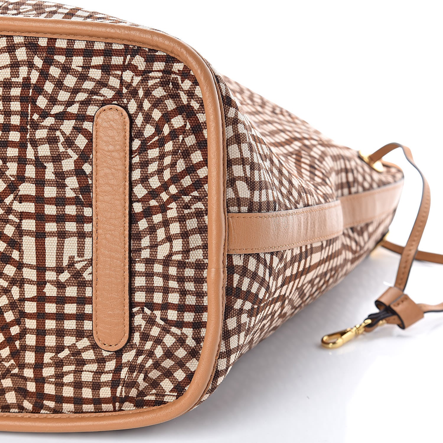 MCM Visetos Large Liz Reversible Shopper Tote Cognac 17 of 17