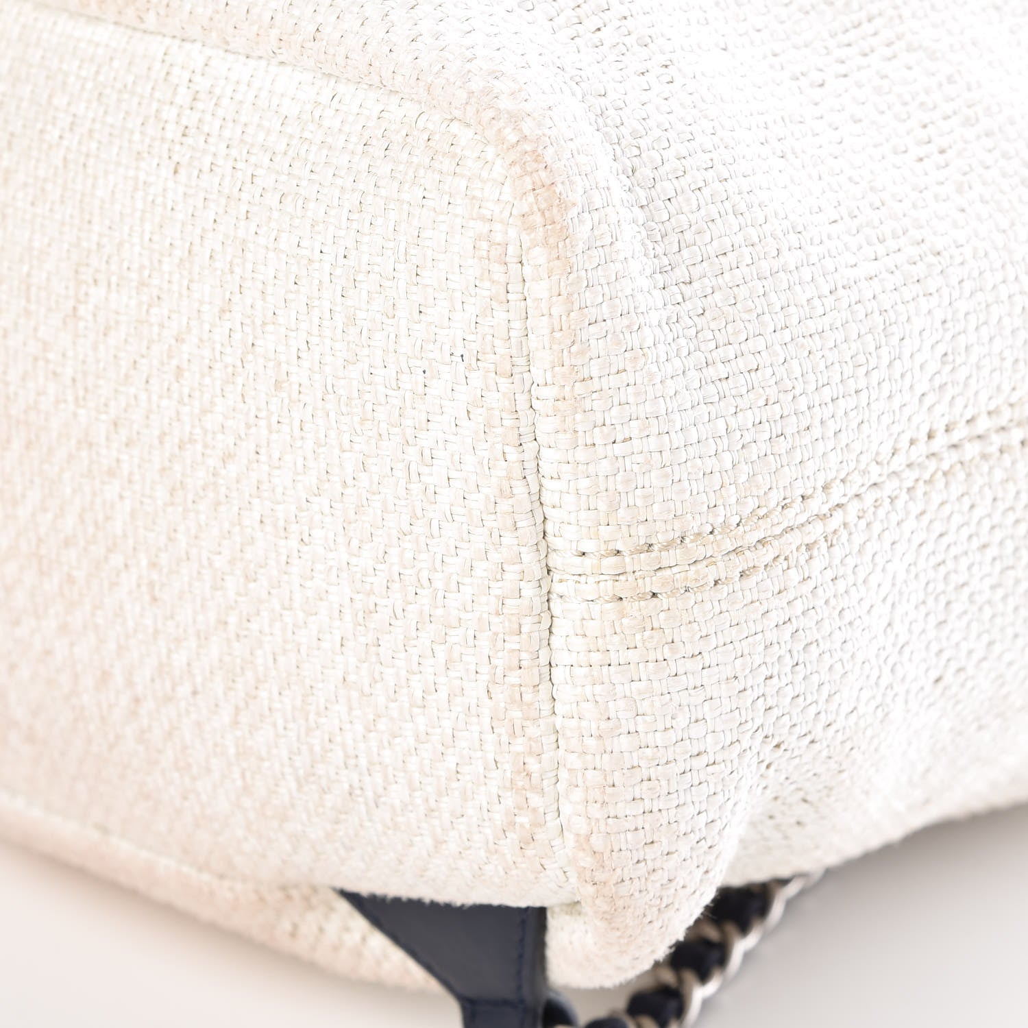 Chanel Woven Straw Raffia Large Deauville Backpack White Navy 12 of 13