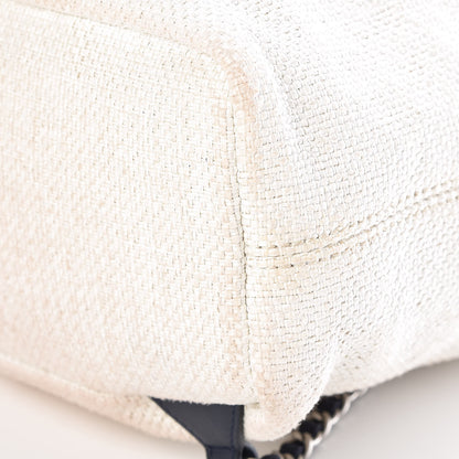 Chanel Woven Straw Raffia Large Deauville Backpack White Navy 12 of 13