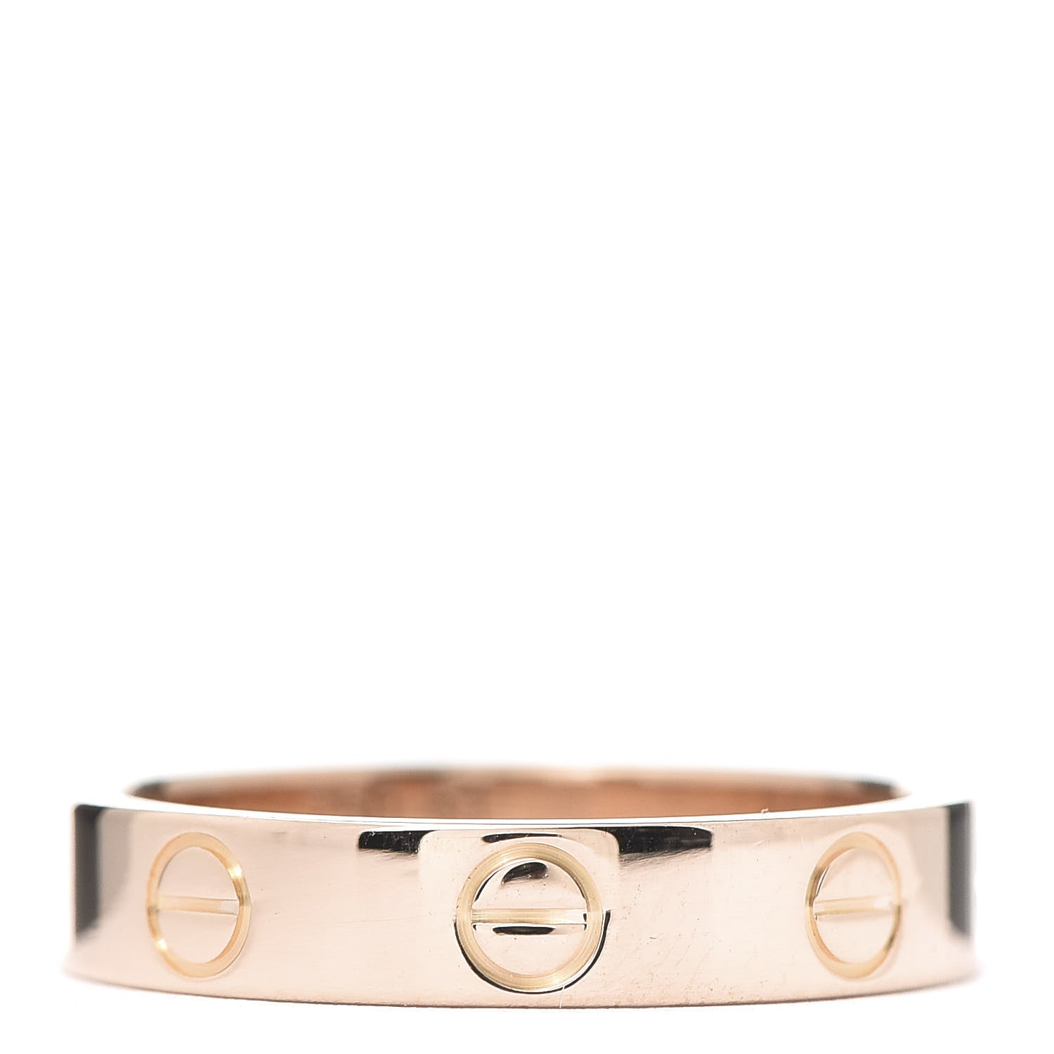 Cartier 18K Pink Gold 3.5mm LOVE Wedding Band Ring 51 5.75 3 of 4